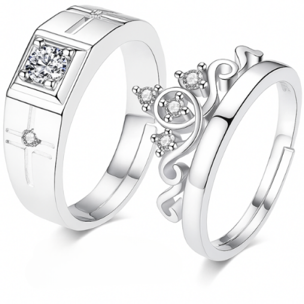 King and Queen Couple Ring