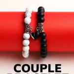 Magnetic Heart Couple Bracelets | Matching Crystal Bracelets for Him & Her