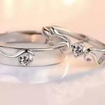 " Wings of Love " Adjustable Couple Rings