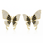 Royal Twilight Butterfly Stud Earrings